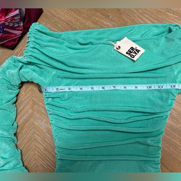 SER.O.YA Green Strapless Dress - Picture 6 of 14